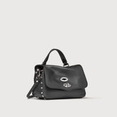 POSTINA® BABY IN PELLE MARTELLATA BLACK NERO - Mini Bag | Zanellato