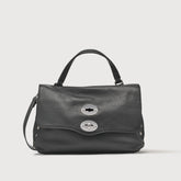 POSTINA® S IN PELLE MARTELLATA BLACK NERO - Borse iconiche | Zanellato
