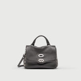 POSTINA® BABY IN PELLE MARTELLATA GREY VULCANO - Mini Bag | Zanellato
