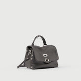 POSTINA® BABY IN PELLE MARTELLATA GREY VULCANO - Mini Bag | Zanellato