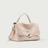 POSTINA® S IN PELLE MARTELLATA WHITE CARNAROLI - Borse in Pelle Martellata | Zanellato