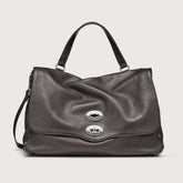 POSTINA® M IN PELLE MARTELLATA BROWN DOLCE AMARO - Borse a Spalla | Zanellato