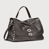 POSTINA® M IN PELLE MARTELLATA BROWN DOLCE AMARO - Borse a Spalla | Zanellato