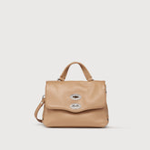 POSTINA® BABY IN PELLE MARTELLATA BROWN CANTUCCI - Mini Bag | Zanellato