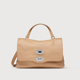 POSTINA® S IN PELLE MARTELLATA BROWN CANTUCCI - Borse iconiche | Zanellato