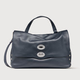 POSTINA® M IN PELLE MARTELLATA DARK NAVY | Zanellato