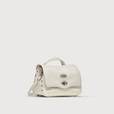 POSTINA® BABY IN PELLE MARTELLATA BIANCO LATTE - Mini Bag | Zanellato