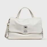 POSTINA® M IN PELLE MARTELLATA BIANCO LATTE | Zanellato