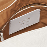 POSTINA® M IN PELLE MARTELLATA BIANCO LATTE | Zanellato