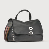 POSTINA® M IN PELLE MARTELLATA BLACK NERO - Borse iconiche | Zanellato