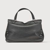 POSTINA® M IN PELLE MARTELLATA BLACK NERO | Zanellato