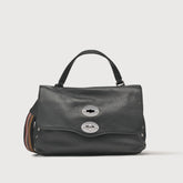 POSTINA® S IN PELLE MARTELLATA BLACK NERO | Zanellato