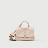POSTINA® BABY IN PELLE MARTELLATA WHITE CARNAROLI - Mini Bag | Zanellato