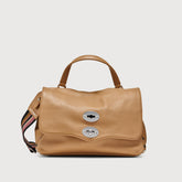 POSTINA® S IN PELLE MARTELLATA BROWN CANTUCCI - Borse iconiche | Zanellato