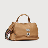 POSTINA® S IN PELLE MARTELLATA BROWN CANTUCCI - Borse iconiche | Zanellato