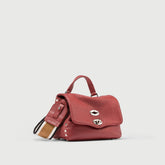 POSTINA® BABY IN PELLE MARTELLATA RED RADICCHIO DI TREVISO - Mini Bag | Zanellato