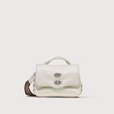 POSTINA® BABY IN PELLE MARTELLATA BIANCO LATTE - Mini Bag | Zanellato