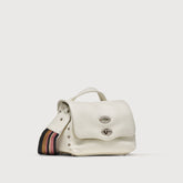 POSTINA® BABY IN PELLE MARTELLATA BIANCO LATTE - Mini Bag | Zanellato