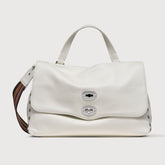 POSTINA® M IN PELLE MARTELLATA BIANCO LATTE - Borse iconiche | Zanellato