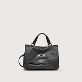 POSTINA® BABY IN PELLE LISCIA BLACK LAVAGNA - Mini Bag | Zanellato