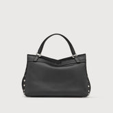 POSTINA® S IN PELLE LISCIA BLACK LAVAGNA | Zanellato