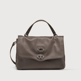 POSTINA® S IN PELLE LISCIA BROWN GIANDUIOTTO - Borse in Pelle Liscia | Zanellato