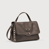POSTINA® S IN PELLE LISCIA BROWN GIANDUIOTTO - Borse in Pelle Liscia | Zanellato