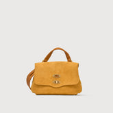 POSTINA® BABY IN NABUK BROWN BRANDY - Mini Bag | Zanellato