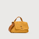 POSTINA® BABY IN NABUK BROWN BRANDY - Mini Bag | Zanellato