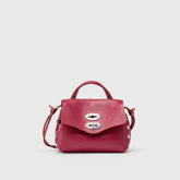 POSTINA® SBABY IN PELLE LAMINATA RED MONTEPULCIANO D'ABRUZZO - Borse in Pelle Laminata | Zanellato