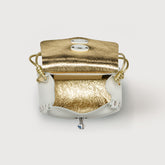 POSTINA® SBABY IN PELLE LAMINATA WHITE LATTE | Zanellato