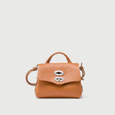 POSTINA® SBABY IN PELLE LAMINATA BEIGE PIETRA LIGURE - Borse in Pelle Laminata | Zanellato