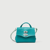 POSTINA® SBABY IN PELLE LAMINATA GREEN PESTO GENOVESE - Borse in Pelle Laminata | Zanellato
