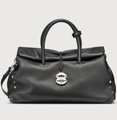 DOTTA® XL IN PELLE MARTELLATA BLACK NERO - Dotta® | Zanellato