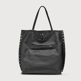 A' SPASSO® M IN PELLE LISCIA BLACK LAVAGNA - Tote Bag | Zanellato