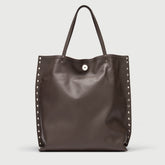 A' SPASSO® M IN PELLE LISCIA BROWN MARENGO - Tote Bag | Zanellato