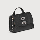 POSTINA® WALLET IN PELLE MARTELLATA BLACK NERO | Zanellato