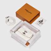 POSTINA® WALLET IN PELLE MARTELLATA BIANCO LATTE | Zanellato