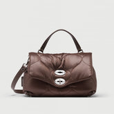 POSTINA® S IN TESSUTO BROWN PERUGIA - Borse in Pelle e Tessuto | Zanellato
