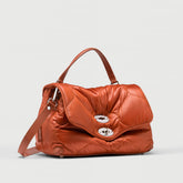 POSTINA® S IN TESSUTO BROWN SAN MARZANO - Borse in Pelle e Tessuto | Zanellato
