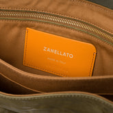 POSTINA® S IN PELLE STROPICCIATA GREEN OLIVA GIARAFFA | Zanellato