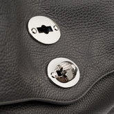 POSTINA® M IN PELLE MARTELLATA GREY VULCANO | Zanellato