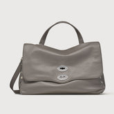 POSTINA® M IN PELLE MARTELLATA GREY MONTEBIANCO | Zanellato
