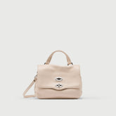 POSTINA® BABY IN PELLE MARTELLATA WHITE CARNAROLI - Mini Bag | Zanellato