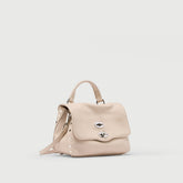POSTINA® BABY IN PELLE MARTELLATA WHITE CARNAROLI - Mini Bag | Zanellato