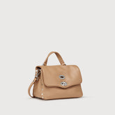 POSTINA® BABY IN PELLE MARTELLATA BROWN CANTUCCI - Mini Bag | Zanellato