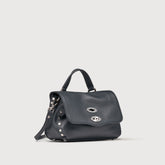 POSTINA® BABY IN PELLE MARTELLATA DARK NAVY - Mini Bag | Zanellato