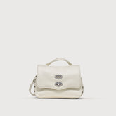 POSTINA® BABY IN PELLE MARTELLATA BIANCO LATTE - Mini Bag | Zanellato