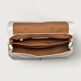 POSTINA® M IN PELLE MARTELLATA BIANCO LATTE | Zanellato