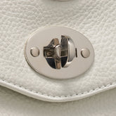 POSTINA® M IN PELLE MARTELLATA BIANCO LATTE | Zanellato